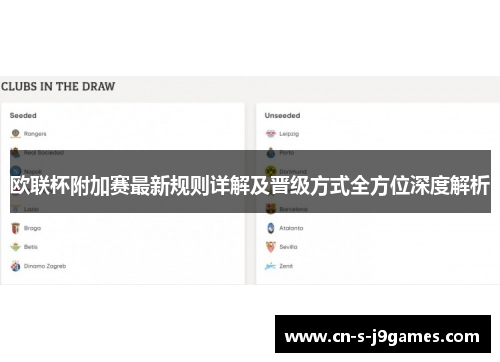 欧联杯附加赛最新规则详解及晋级方式全方位深度解析